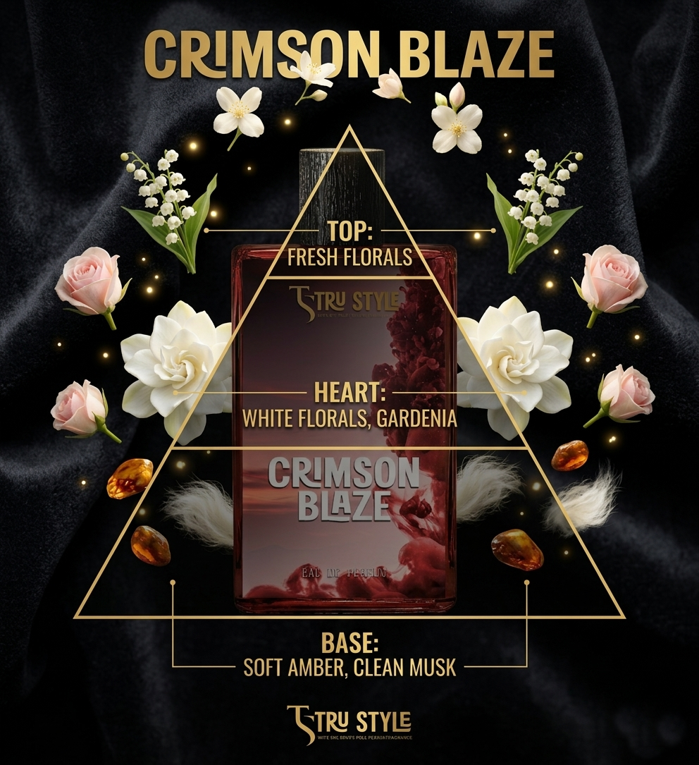 CRIMSON BLAZE – A Bold Dior J’adore, Gucci Gardenia Inspired Blend with Iconic Accents