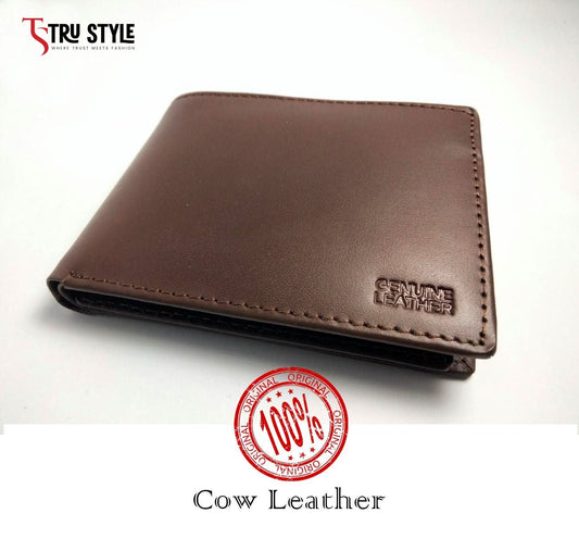 Genuine Leather Wallet For Men - 7 Card holder Pockets - Pure cow Leather