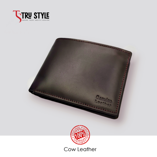 Genuine Leather Wallet For Men - 7 Card holder Pockets - Pure cow Leather
