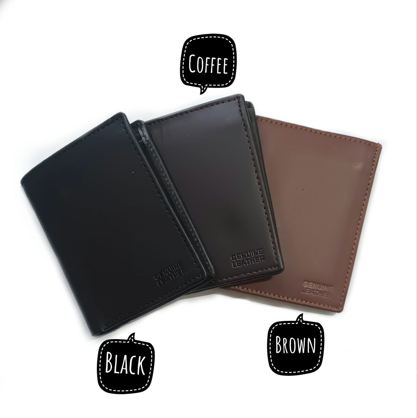 Genuine Leather Wallet For Men - 7 Card holder Pockets - Pure cow Leather