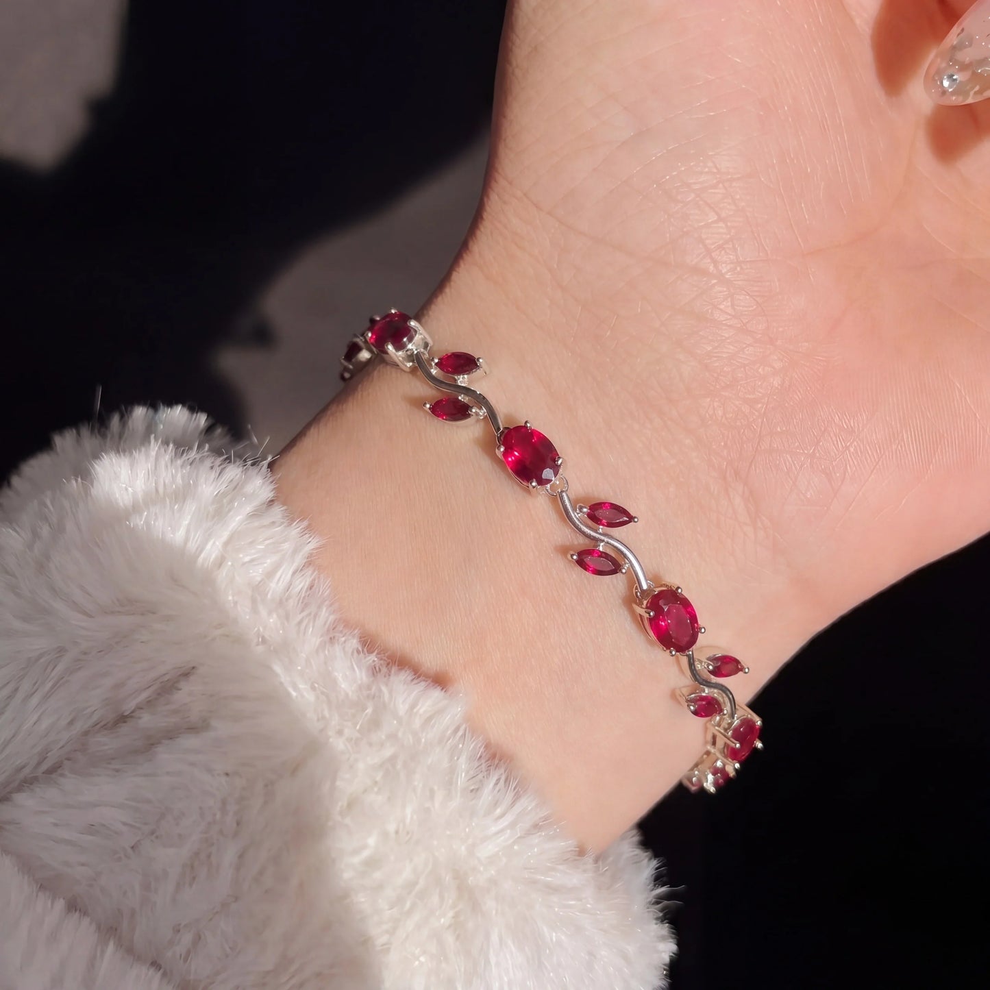 Premium Zirconia Stones Tulip Bracelet for Girls With Free Gift