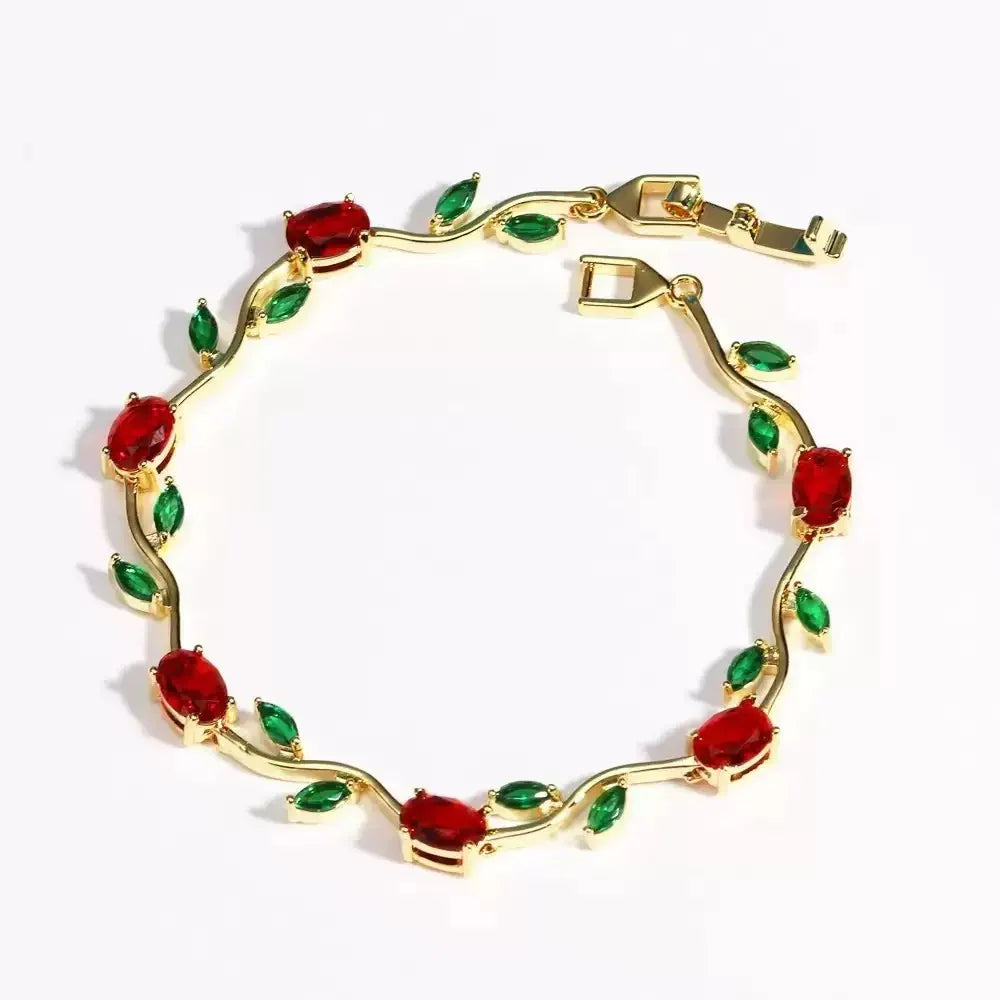 Premium Zirconia Stones Tulip Bracelet for Girls With Free Gift