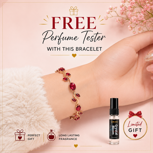 Premium Zirconia Stones Tulip Bracelet for Girls With Free Gift