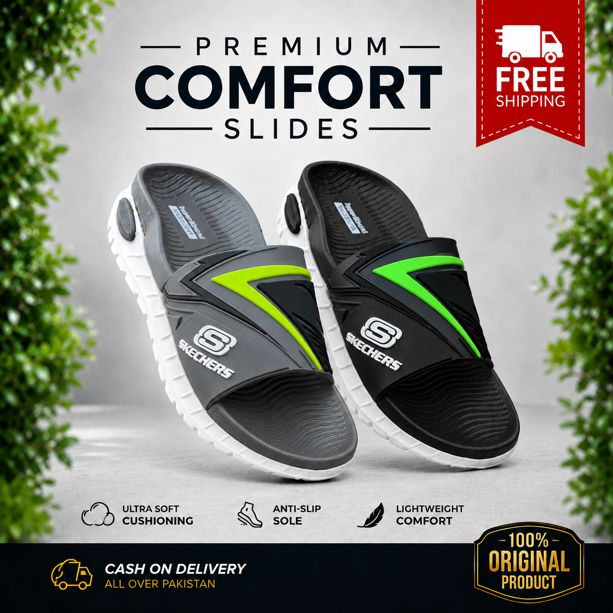 Premium Skechers BEAST Slides by TruStyle
