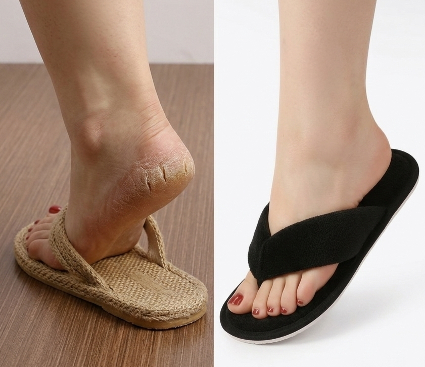 SilkHeal Therapy Slippers : Medicated Heel Care Slippers