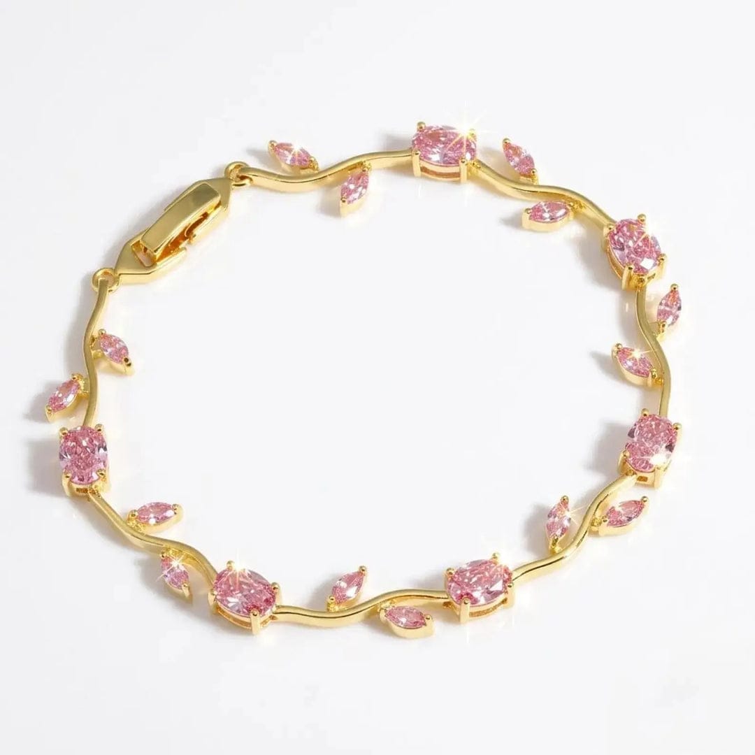 Premium Zirconia Stones Tulip Bracelet for Girls With Free Gift