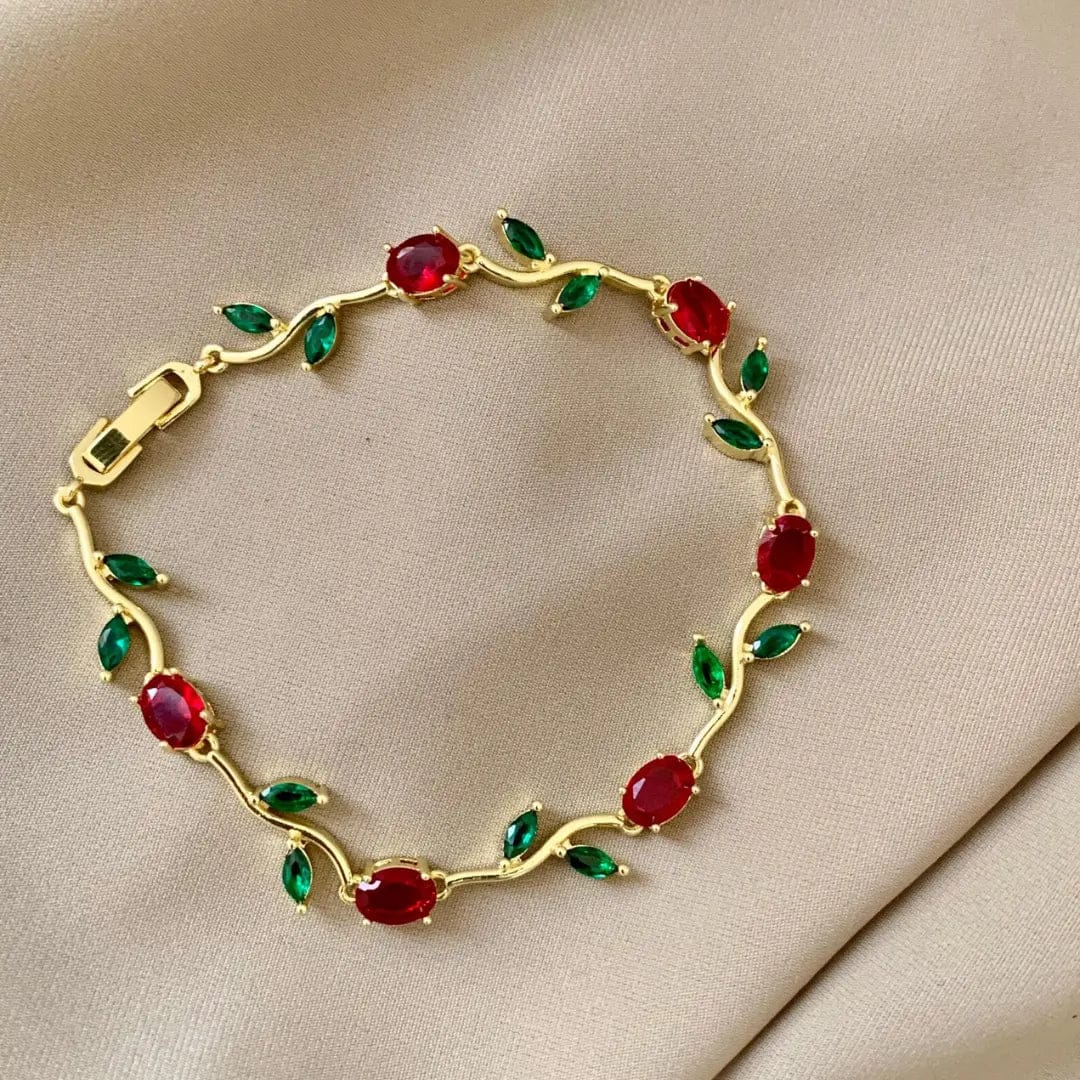 Premium Zirconia Stones Tulip Bracelet for Girls With Free Gift